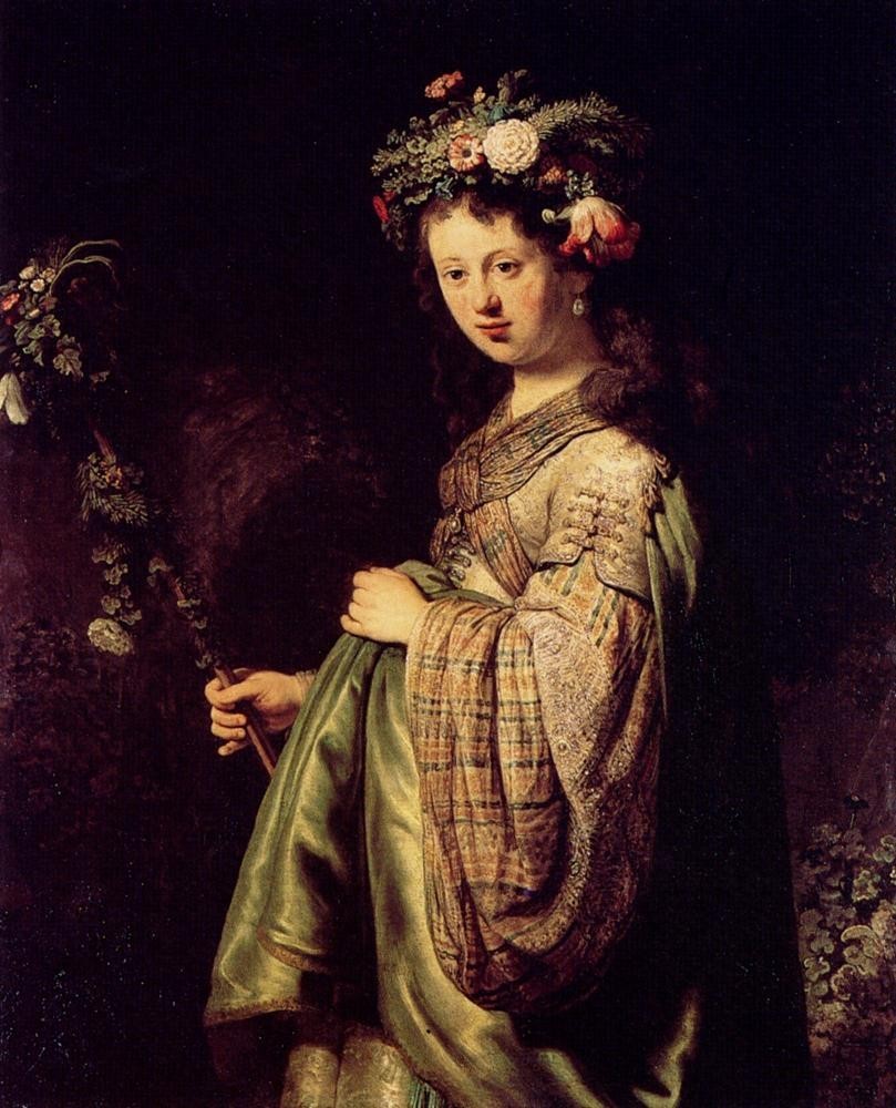 Rembrandt Saskia As Flora